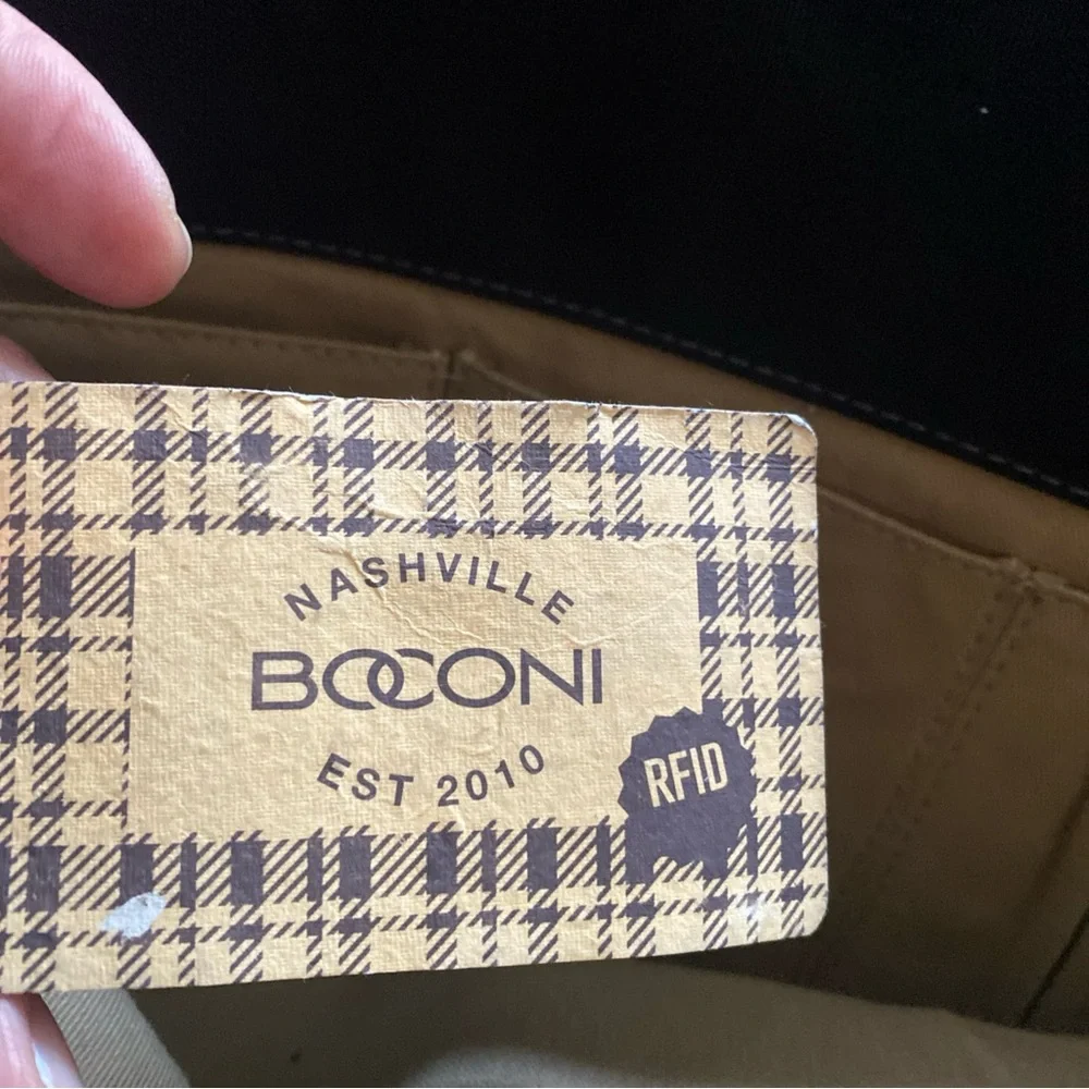 Boconi black leather
